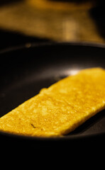 French omelette in a pan