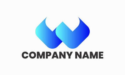 W letter logo design