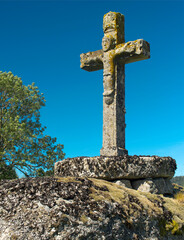 Croix rustique à La Bourboule, Auvergne, France
