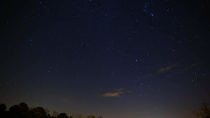 Starry night over North Carolina, timelapse