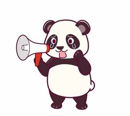 可愛いパンダのイラスト