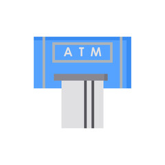 ATM card money icon Flat style vector eps 10