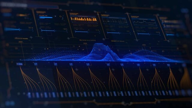 Futuristic HUD Head up display screen.