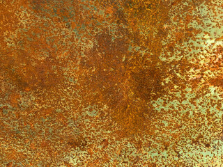 Seamless surface of rusted steel It has a rough, brown texture suitable for making a background. And vintage wallpapers have a space for writing messages.