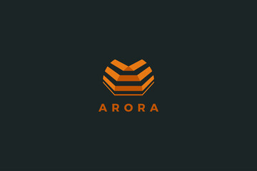 Letter A business logo design