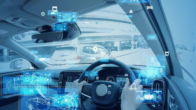 交通とテクノロジー　ヘッドアップディスプレイ