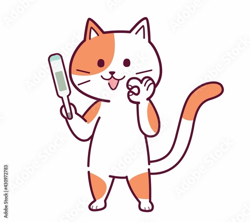 猫ちゃんのイラスト Canvas Print Canvas Prints Wallsheaven Su Cocoroe