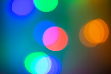 Unfocussed Abstract Colorful Light Decoration Background