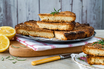 Rosemary and lemon shortbread
