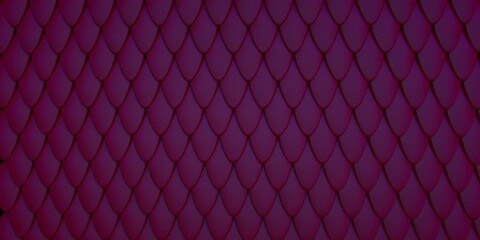 Purple Artificial Glossy Fish / Snake Scale Reptile Pattern Texture - Illustration / 3d Rendering
