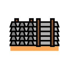 floor beams concrete color icon vector. floor beams concrete sign. isolated symbol illustration