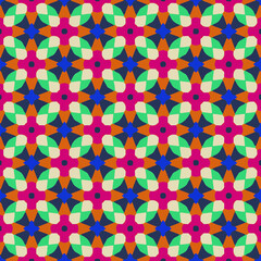 Seamless vector pattern in geometric ornamental style. ornament for wrapping, background or book