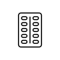 Medical insurance icon. Healthy protection vector illustration. Editable stroke.