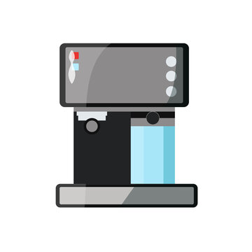 Image of a coffee machine on an isolated white background