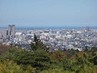 Obraz premium 卯辰山（石川）からの眺め