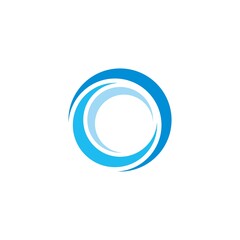 Circle wave, wave Logo Template vector