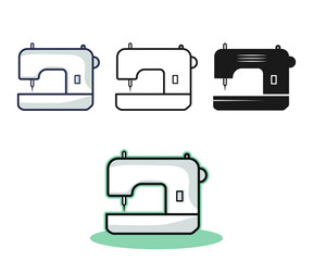  Sewing machines Icons and vector collection of stitching machines, sewing machines symbol.