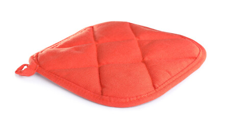 Oven potholder for hot dishes on white background