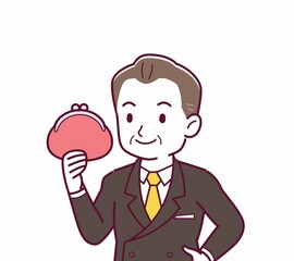 立派な格好をした社長