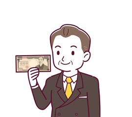 立派な格好をした社長