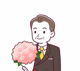 立派な格好をした社長