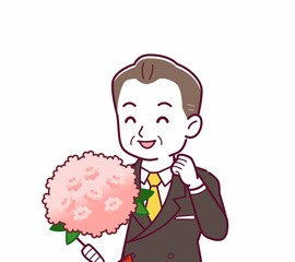 立派な格好をした社長