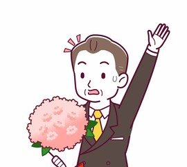 立派な格好をした社長