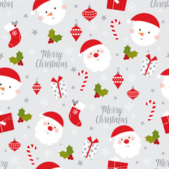 festive christmas seamless pattern design