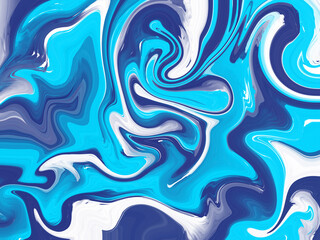 Fototapeta premium Abstract blue and white painting background. Paint background.