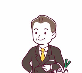 立派な格好をした社長