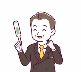 立派な格好をした社長