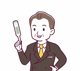 立派な格好をした社長