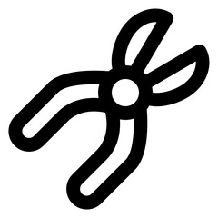 Plant icon with line style