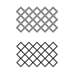 Wire mesh fence icon