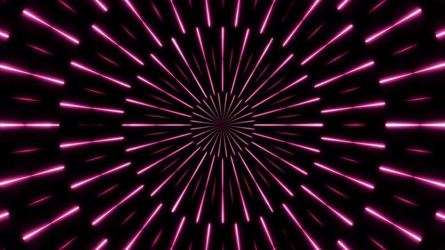 [4K]Pink neon color kaleidoscope