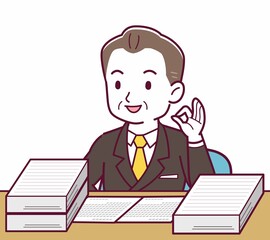 立派な格好をした社長