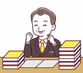 立派な格好をした社長