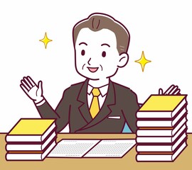 立派な格好をした社長