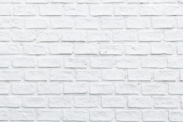 The Modern white brick wall texture for background. abstract design background