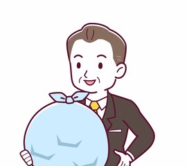 立派な格好をした社長