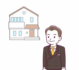 立派な格好をした社長