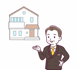 立派な格好をした社長