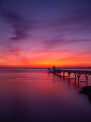 Fototapeta premium Clevedon Pier at Sunset