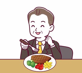 立派な格好をした社長