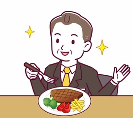 立派な格好をした社長