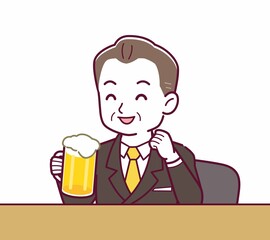立派な格好をした社長