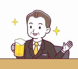 立派な格好をした社長