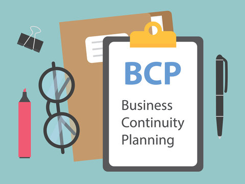 BCP Business Continuity Planning concept  - vector illustration