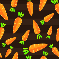 seamless background with carrots
