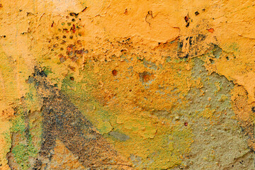 Texture of a concrete wall with cracks and scratches which can be used as a background